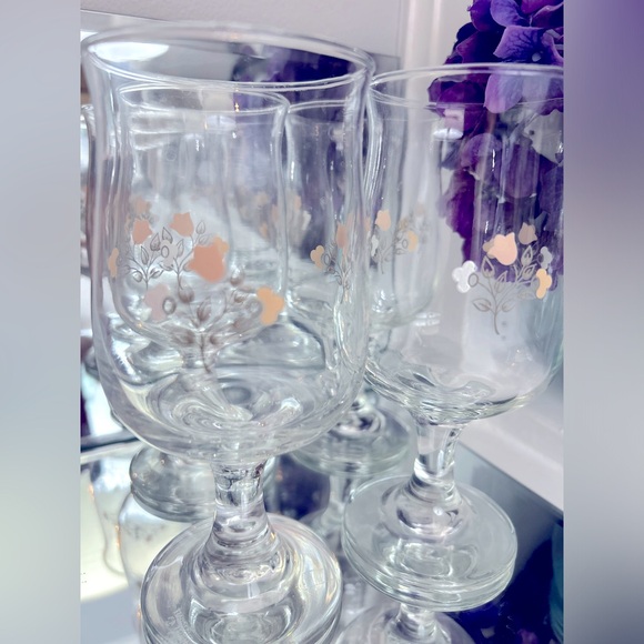 Set of 4 Pfaltzgraff Remembrance Goblets - Picture 4 of 9